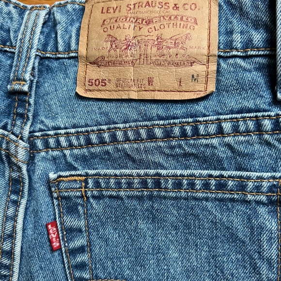 Vintage Levi’s 505 jeans reg. fit,straight leg 100% coton women’s size 5jr. USA! - Picture 8 of 9